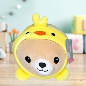 Linzy Smoochy Pals Stuffed Plush Yellow Hooded Chick
